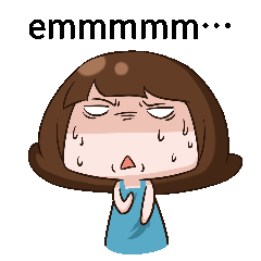 冷汗无语紧张趣味动态表情包.gif